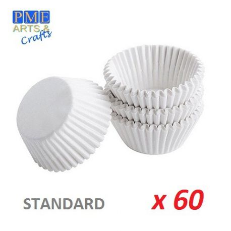 Caissettes cupcakes blanches x 60 - PME - Ø 5cm