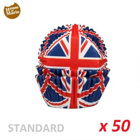 Caissettes cupcakes "Royaume Uni" x 50