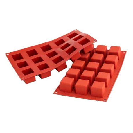 15 Cavity Silicone Mold Small Cube - SILIKOMART