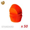 Caissettes cupcakes oranges x 50