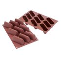 Moule silicone "Mini Bûche GIANDUIA" - 9 cavités