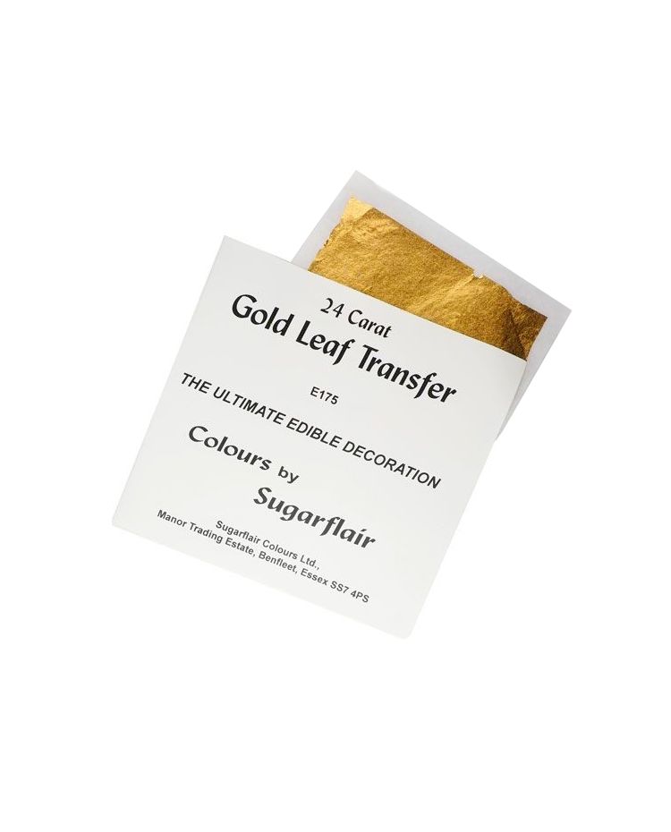 5 Feuilles d'or comestible 24 carats
