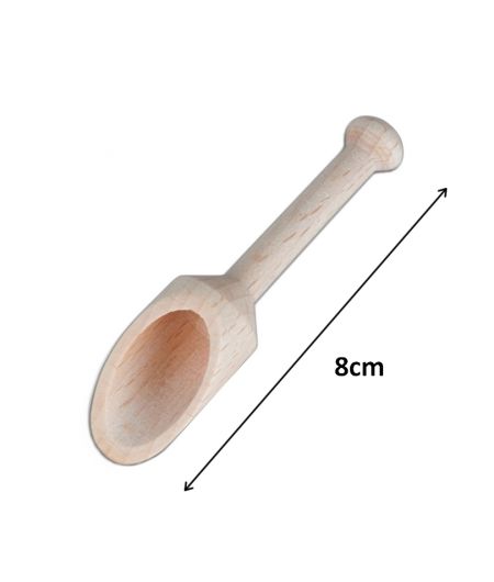 Mini wooden scoop