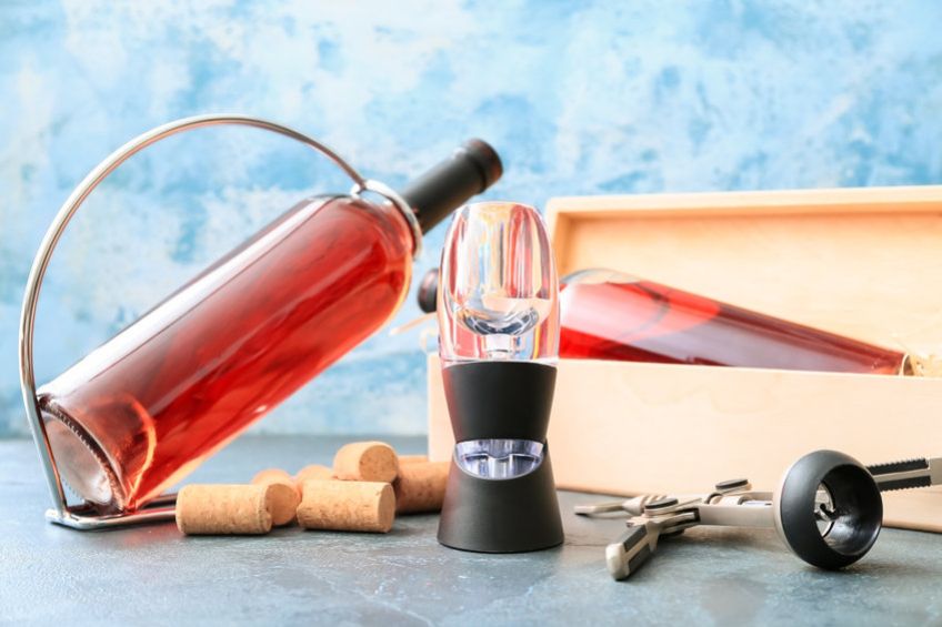 Aérateur de vin on-bottle